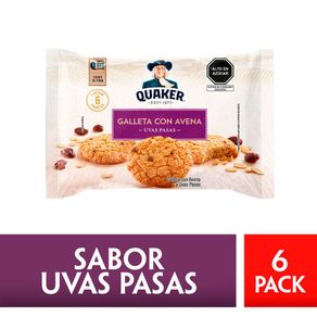 Galleta-con-Avena-y-Uvas-Pasas-Quaker-Pack-6-unid-