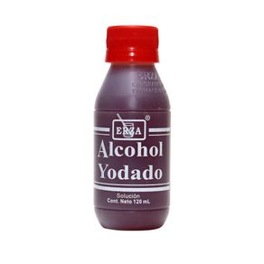 Alcohol Yodado Erza Frasco 120ml - spidregpe